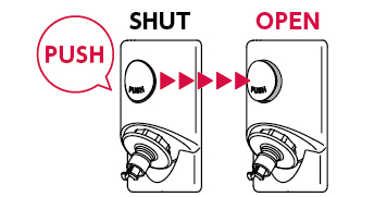 ワンプッシュで開閉