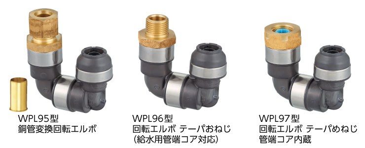 樹脂製変換回転エルボシリーズ